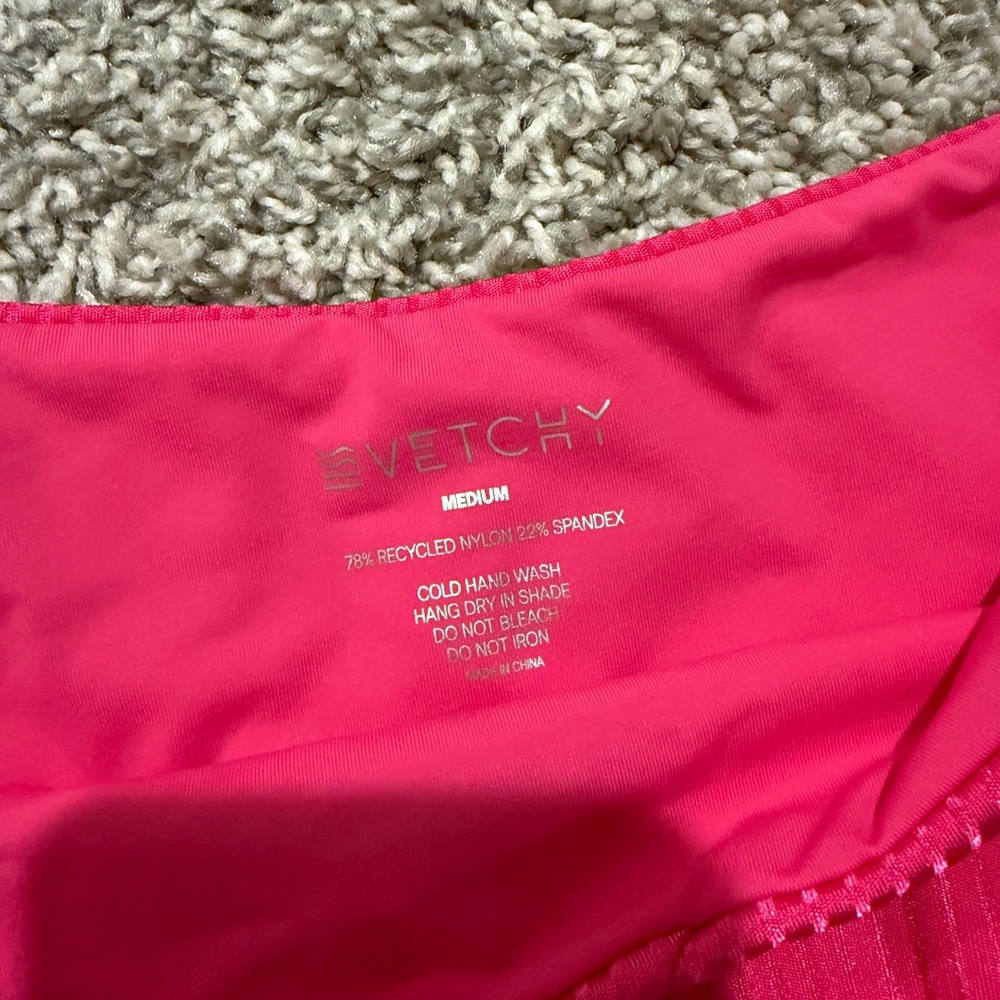 VETCHY | LAGUNA BIKINI SHINY RIBBED MAGENTA | BOTTOMS ONLY** - Picture 3 of 4